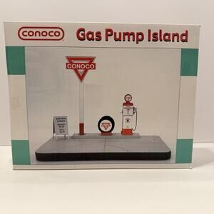 Conoco Gas Pump Island Vintage Collectable Scale Model